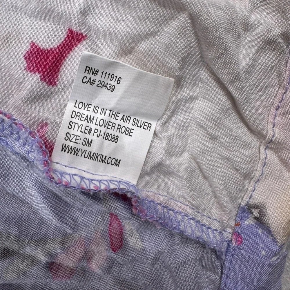Yumi Kim Floral Dream Lover Robe‎ PJ18088 Blue Pink White Size S